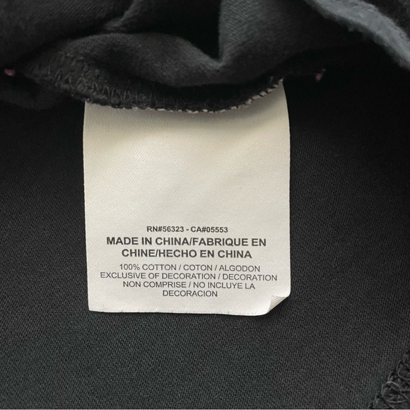 Nike Women's T-Shirt Size XS Black/White Cropped Casual Logo Cotton - Picture 5 of 5